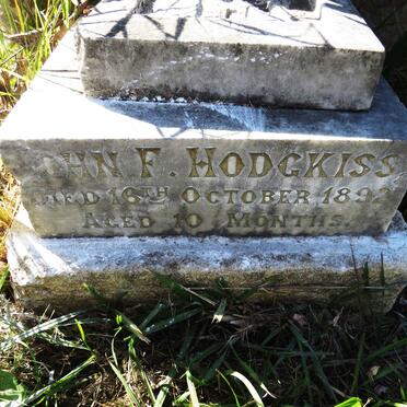 HODGKISS John F. -1892