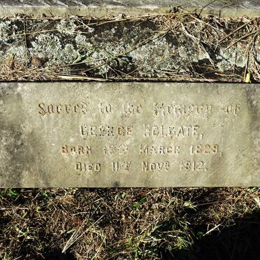 HOLGATE George 1829-1912 & Isabella -1892 :: HOLGATE RobT M. -1939 :: HOLGATE George Roland 1796-1858 _3