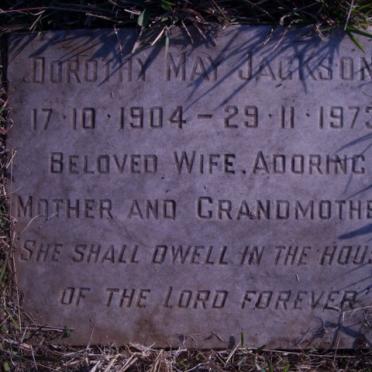 JACKSON Dorothy May 1904-1973