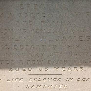 JAMES Robert W. -1877