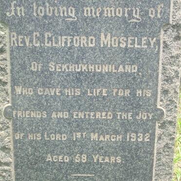 MOSELEY C. Clifford -1932