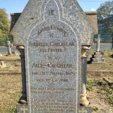 MACKELLAR Isabelle nee FOSTER 1843-1908