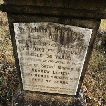 MCEWEN Wm -1882 :: LEITCH Andrew -1897