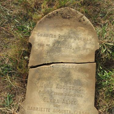 NORMAN Charles Blake & Frances :: NORMAN Cecil Blake :: NORMAN John Augustus :: NORMAN Clara Alice :: GIBSON Harriette Augusta nee NORMAN -1927