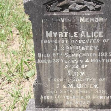 OATEY Myrtle Alice -1925 :: OATEY Lily -1939