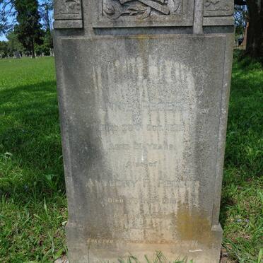 PETERS Anthony F. -1918 &amp; Annie  -1912