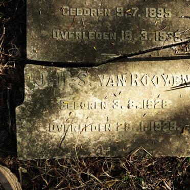 ROOYEN M.J.S., van nee PARSONS 1895-1935 :: VAN ROOYEN J.H.S. 1928-1929 _2