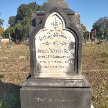 SHAW Joseph Watson 1819-1898 :: SHAW Noel -1927