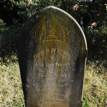 TEMPLETON Jessie Lynn -1926 :: TEMPLETON John Carlaw -1928