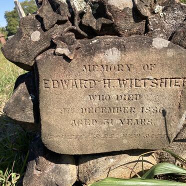 WILTSHIER Edward H. -1886