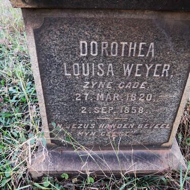 WEYER Dorothea Louisa 1820-1858