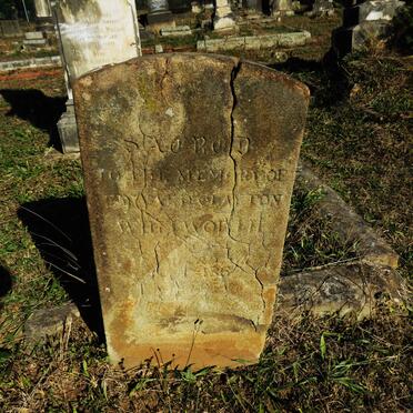 WHITWORTH Edward Clayton -1862