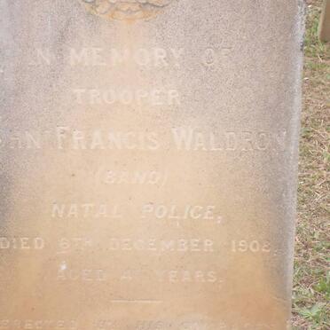 WALDRON John Francis -1908