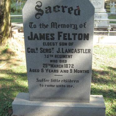 LANCASTLER James Felton -1872