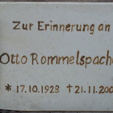 ROMMELSPACHER Otto 1928-2006