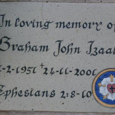 IZAAKS Graham John 1951-2001