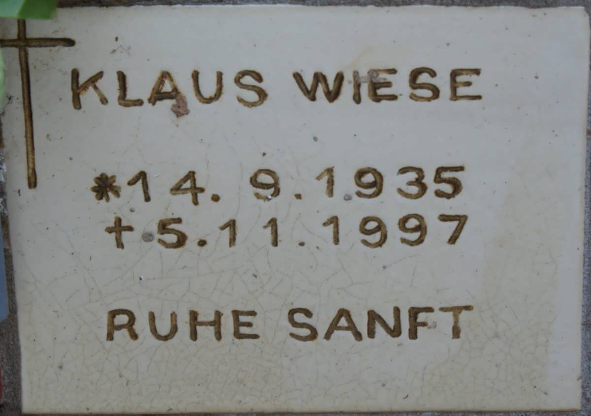 WIESE Klaus 1935-1997
