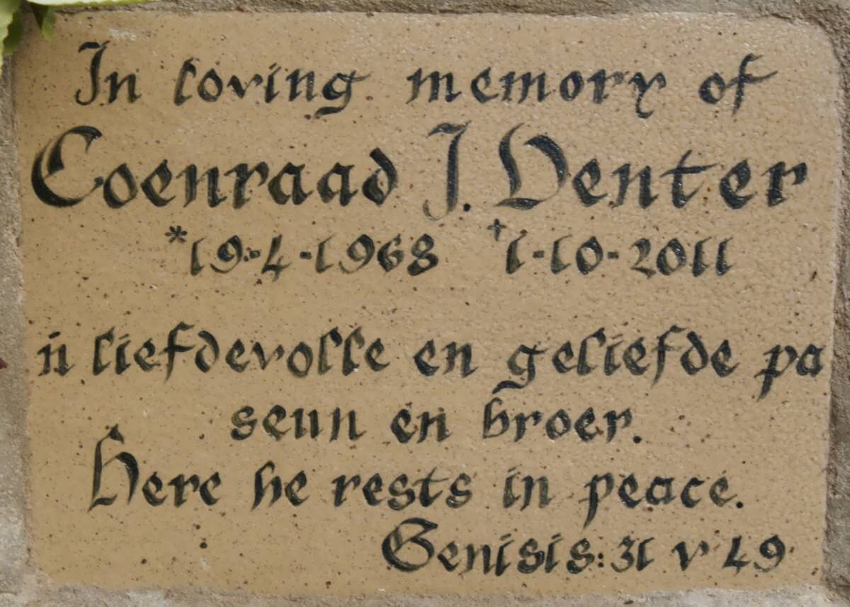 VENTER Coenraad J. 1968-2011