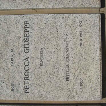 PETROCCA Giuseppe1920-1942