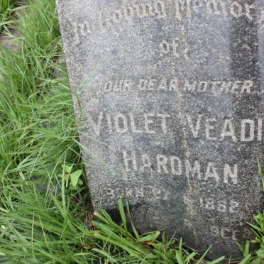 HARDMAN Violet Veadie nee COOPER 1882-1960