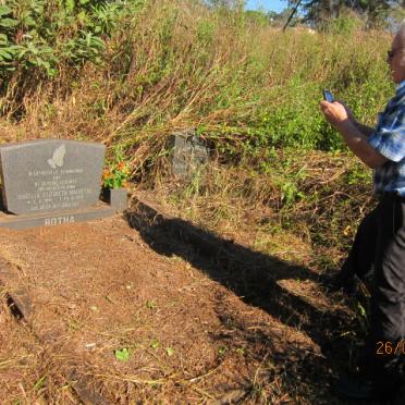 9. Overview on the grave of BOTHA Isabella Elizabeth Magrietha &amp; the grave next to her