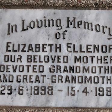 ? Elizabeth Ellenor 1898-1984