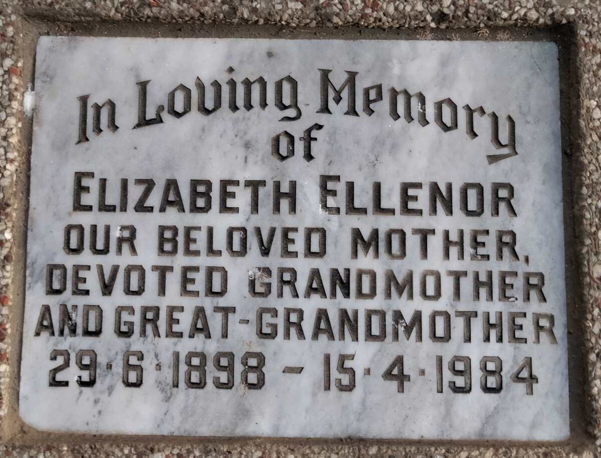 ? Elizabeth Ellenor 1898-1984