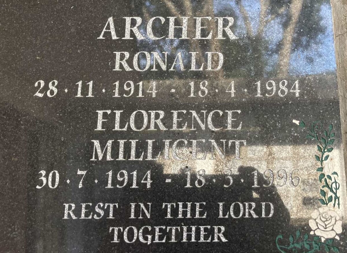 ARCHER Ronald 1914-1984 & FLORENCE Millicent 1914-1996