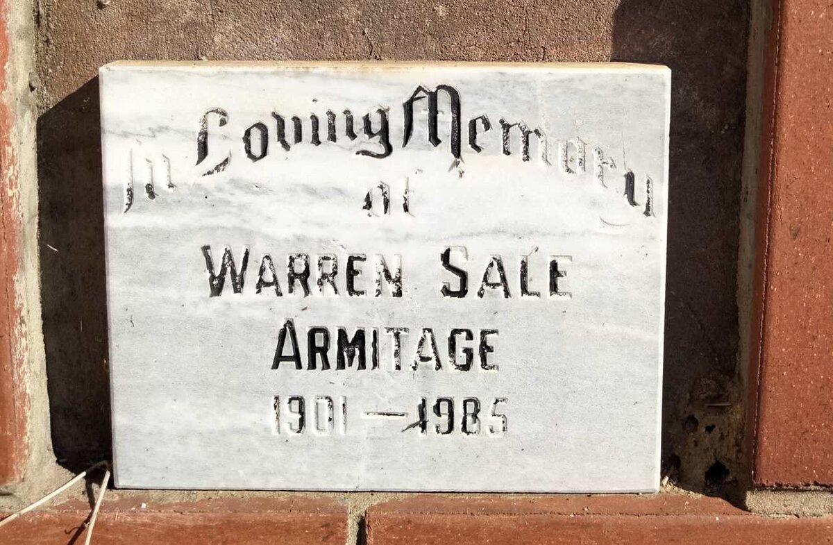 ARMITAGE Warren Sale 1901-1985