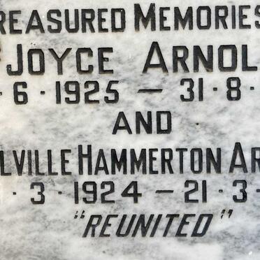 ARNOLD Melville Hammerton 1924-1986 & Joyce 1925-1982