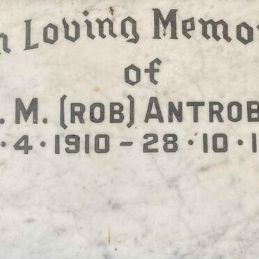 ANTROBUS R.M. 1910-1961
