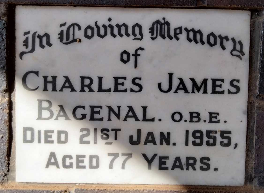 BAGENAL Charles James -1955