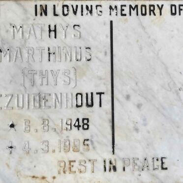 BEZUIDENHOUT Mathys Marthinus 1948-1995
