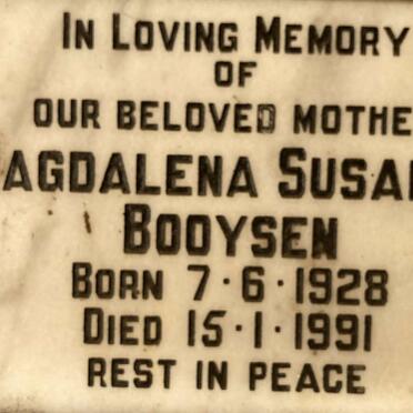 BOOYSEN Magdalena Susanna 1928-1991