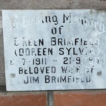 BRIMFIELD Doreen Sylvia 1911-1983
