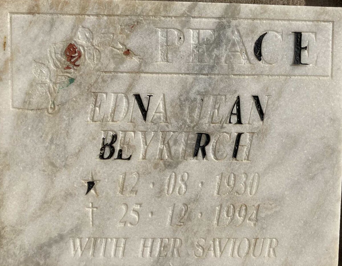 BEYKIRCH Edna Jean 1930-1994