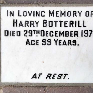 BOTTERILL Harry -1972