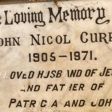 CURRIE John Nicol 1905-1971