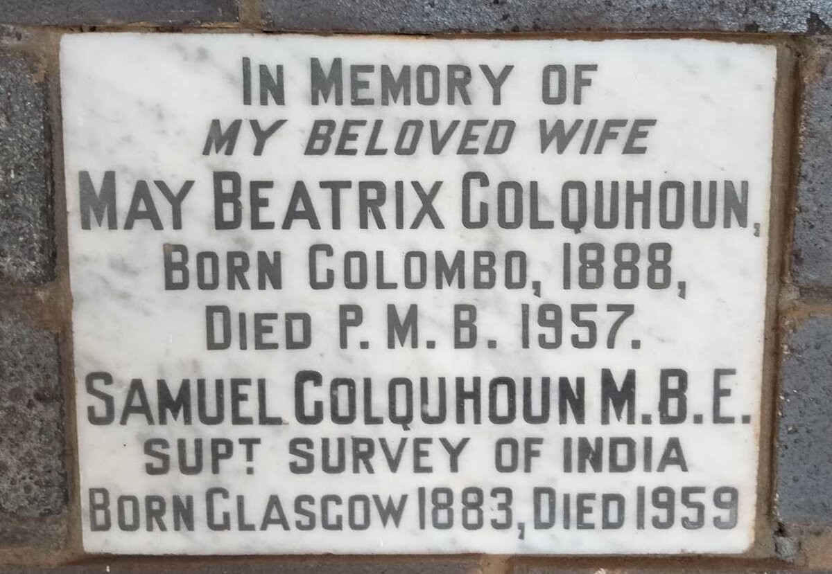 COLQUHOUN Samuel 1883-1959 & May Beatrix 1888-1957