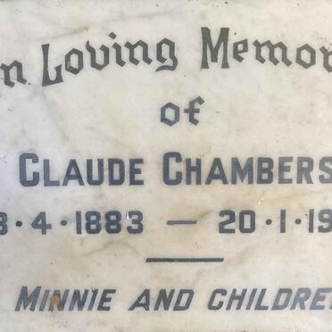 CHAMBERS Claude 1883-1958