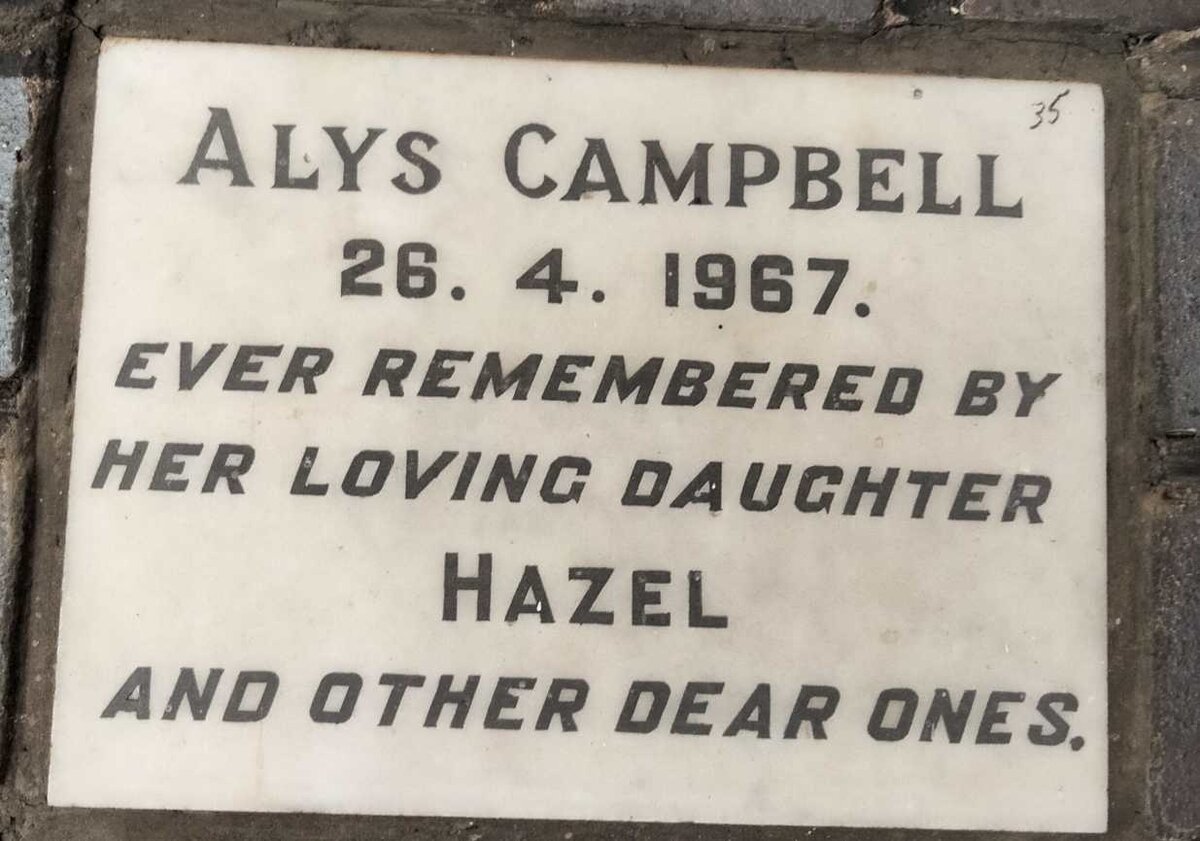 CAMPBELL Alys -1967