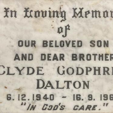 DALTON Clyde Godphrey 1940-1960