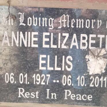 ELLIS Annie Elizabeth 1927-2011