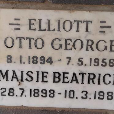 ELLIOTT Otto George 1894-1956 & Maisie Beatrice 1898-1981