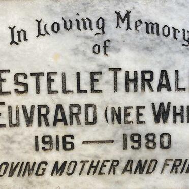 EUVRARD Estelle Thrale nee WHITE 1916-1980