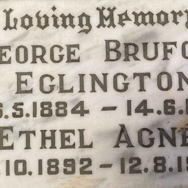 EGLINGTON George Bruford 1884-1953 & Ethel Agnes 1892-1970