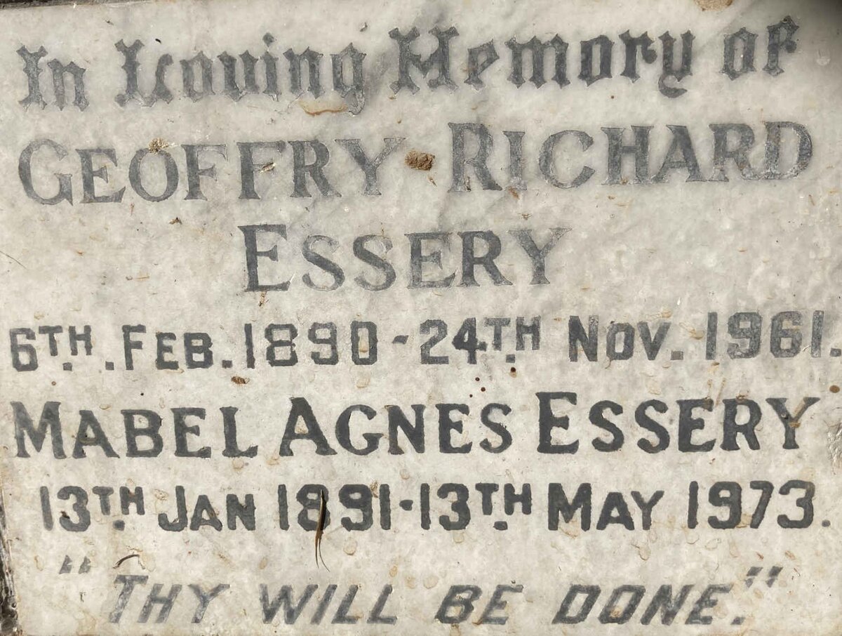 ESSERY Geoffry Richard 1890-1961 & Mabel Agnes 1891-1973