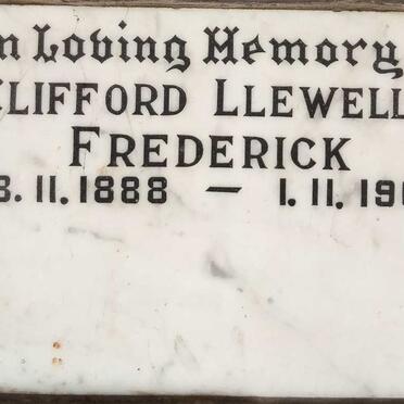 FREDERICK Clifford Llewellyn 1888-1968