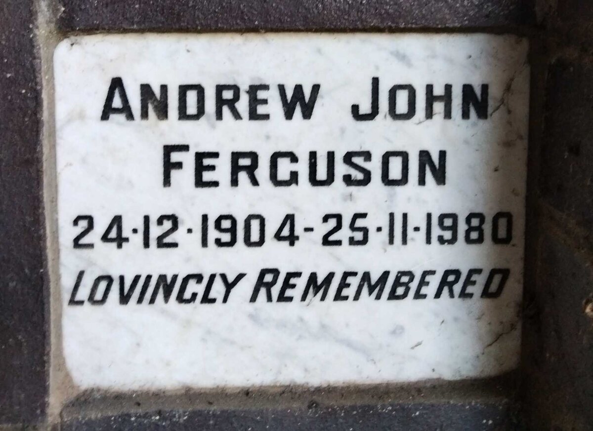 FERGUSON Andrew John 1904-1980