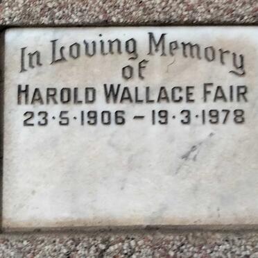 FAIR Harold Wallace 1906-1978